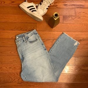 Good American Good Curves Straight Split Pocket Jeans | Sz 16